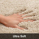 Axyaa Soft Plush Bathroom Mats Set: Shaggy, Absorbent, Non-Slip - 2Pcs