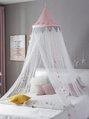 Axyaa Baby Room Mosquito Net: Round Crib Canopy for Girls - Kid Bed Decoration