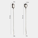 Axyaa 30CM Long-handled Stainless Steel Coffee Ice Cream Tea Stirring Spoon