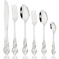 Axyaa Rainbow Stainless Steel Cutlery Set - 6Pcs Flatware for Kitchen Party