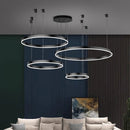Axyaa Circular Copper Pendant Light | Modern Minimalist Living Room Dining Hall Fixture