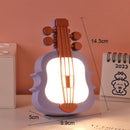 Axyaa LED Violin Night Light Lamp with RGB Color, USB Charging - Bedroom Bedside Table Lighting