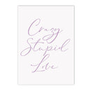 Violet Dream Lake Bridge Bloom Canvas Wall Art by Axyaa