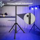 Axyaa Adjustable DJ Tripod Stand with Top T Bar for Lighting Fixtures