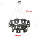 Axyaa Modern LED Pendant Chandeliers for Living Room and Dining Room。