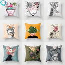Rose Flora Pattern Pillow Case by Axyaa - Decorative Cushion Covers