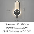 Axyaa Modern LED Wall Lamp for Home Indoor, Staircase, Bedroom & Balcony