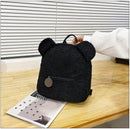 Axyaa Kids Plush Teddy Bear Backpack Children's Small Bear Ear Fashion Bag