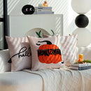 Axyaa Halloween Cartoon Embroidery Cushion Cover for Home Sofa Decor, 45x45 Square Pillowcase