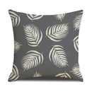 Axyaa Grey Geometric Linen Cushion Cover for Sofa Living Room Decor