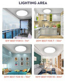 Axyaa Modern LED Ceiling Lights for Kitchen, Bedroom, Living Room - Minimalist Design