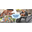 Axyaa Reversible Waterproof Flannel Splash Blanket, Spill-Proof & Leakproof