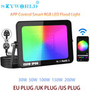 Axyaa RGB Smart Floodlight: 16 Million Colors, Adjustable, Wireless Connectivity