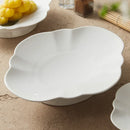 Axyaa Ceramic Oval High-grade Western Food Plate with Irregular Shape
