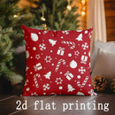 Axyaa Snowman Pattern Rectangular Pillow Cover for Sofa, Bedroom, Car