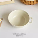Axyaa 5-inch Ceramic Yogurt Dessert Fruit Bowl Bird's Nest Design
