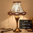 Axyaa Retro Gauze Desk Lamp with LED Floor, Living Room & Bedroom Lighting Fixtures