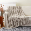 Axyaa Knit Throw Blanket for Bed Couch Sofa Warm Cozy Decorative Plaid Crochet Blanket