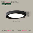 Axyaa Modern Round Ceiling Light in Black and White for Living Room, Bedroom, Corridor
