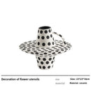 Axyaa Ceramic Vase: Wabi Sabi Style Retro Home Decoration and Flower Vessel
