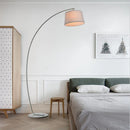 Axyaa Minimalist LED Arc Floor Lamp for Modern Living Room & Bedroom Lighting