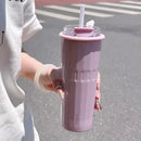 Axyaa Stainless Steel Double Insulation Tumbler with Straw - 500ml