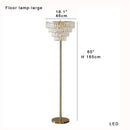 Axyaa Crystal LED Floor Lamp - Luxe Living Room Office Hotel Decor Standyalty Standby