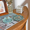 Ceramic Ring Dish Holder Trinket Tray Plate for Jewelry and Keys by Axyaa
