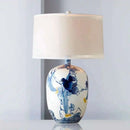 Axyaa Ceramic Hand-painted Table Lamp - Classic Chinese Home Decor