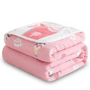 Axyaa 6-Layer Cotton Duvet & Chiffon Towel Set for Adults & Children