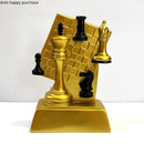 Axya Chess Trophy Resin Ornament Sculpture Home Decor Figurine Statue Display