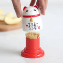 Axya Lucky Cat Toothpick Holder - Home & Restaurant Decoration