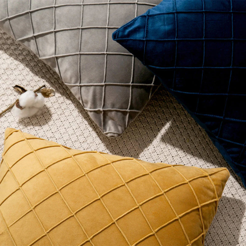 Velvet Throw Pillow Cover Set by Axyaa - Nordic Style Sofa Decoration