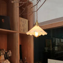 Axyaa Glass LED Pendant Lamp: Nordic Modern Home Indoor Lighting, Copper Hanglamp
