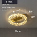 Axyaa Luxury Crystal Oval LED Pendant Dining Room Light