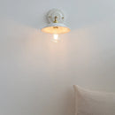 Axyaa Ceramic Brass Swing Arm Wall Sconce LED Lamp - Interior Lighting