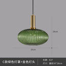 Axyaa Retro LED Glass Pendant Lamp for Home Decor Lighting