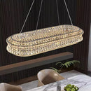 Axyaa Crystal Chandelier Pendant Light for Living & Dining Room in Luxury Style