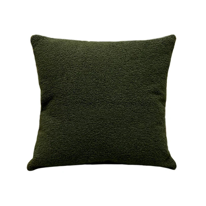 Axyaa Soft Plush Corduroy Throw Pillow Covers for Sofa Couch and Bedroom