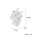 Anatomical Heart Vase Collectible Decor with Custom Engraving by Axyaa