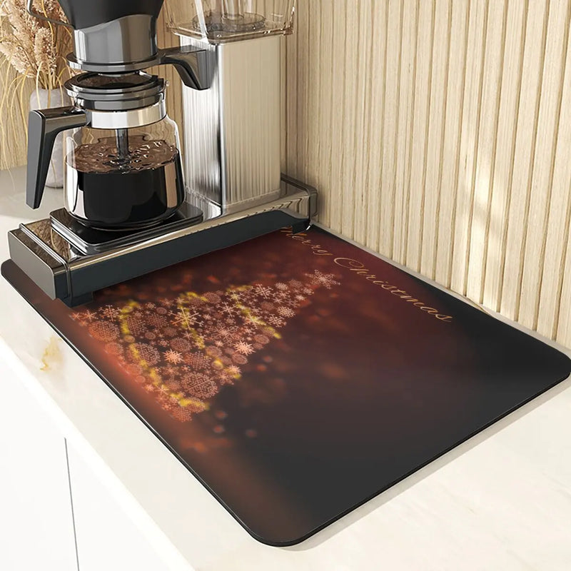 Axyaa Snowman Silicone Placemats for Festive Dining