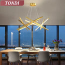Modern Nordic LED Chandelier with Remote Control for Living, Dining, and Kitchen Room Decor by Axyaa