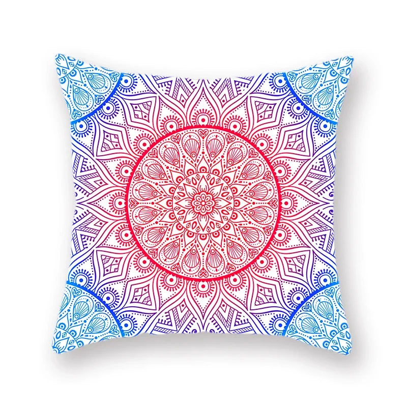 Axyaa Bohemian Mandala Print Pillow Cover 45x45cm