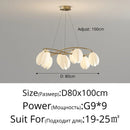 Axyaa Modern LED Glass Chandeliers - Luxury Decorative Lighting