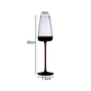 Axyaa High Feet Wine Goblet Set - Elegant Glass Drinkware for Bars & Restaurants