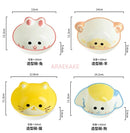 Axyaa Kids Bowl: Ceramic Underglaze Color, Cute Cartoon Shape, Baby Food Cute Bowl