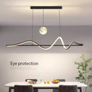 Axyaa Nordic Moon LED Chandelier Pendant Light for Dining Room and Kitchen