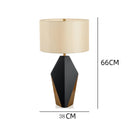 Axyaa Modern Black Iron Desk Lamp With Fabric Lampshade - Elegant E27 Table Lamp