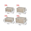 Axyaa Foldable Storage Box with Lid: Large Capacity Organizer for Toys, Books, and More