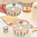 Axyaa Kawaii Flower Ramen Bowl 800ml